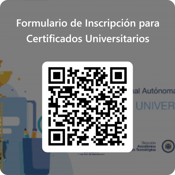Codigo QR para Formulario de Inscripcion para Certificados Universitarios